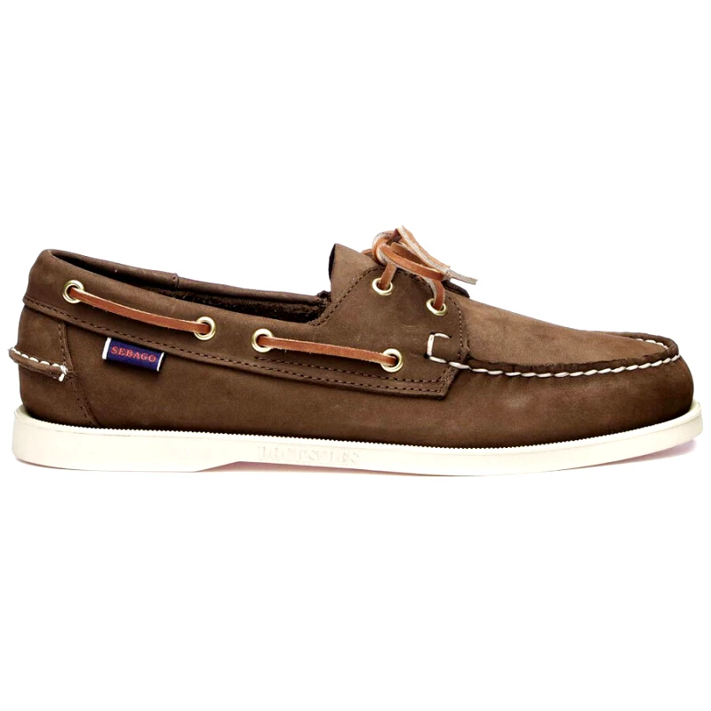 Sebago Sebago Docksides Portland Ανδρικά Nubuck Παπούτσια L7000GA0-901R Καφέ