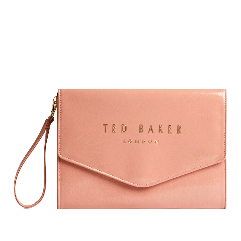 Ted Baker Ted Baker CRINKIE Crinkle Icon Clutch 272143 Ρόζ