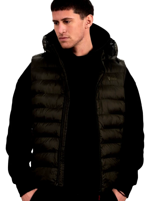 VCODE VCODE Ανδρικό Puffer Γιλέκο Jacket Λαδί
