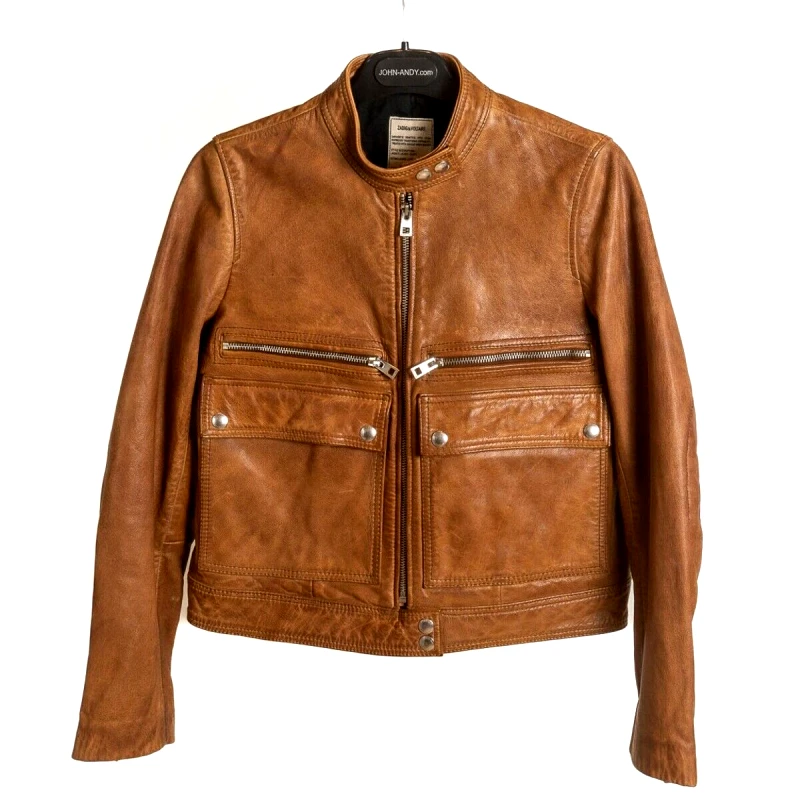 Star Wars Zadig & Voltaire Γυναικείο Δερμάτινο Jacket Ταμπά