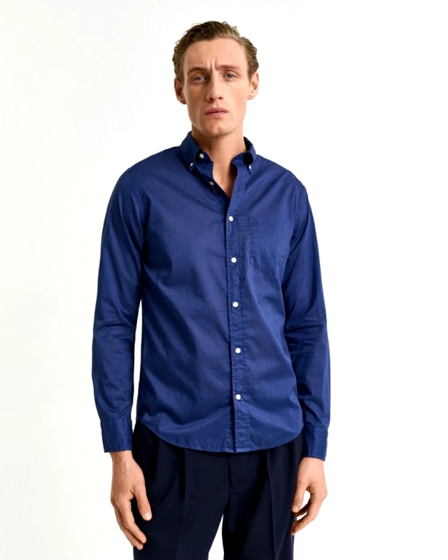 Gant Gant Ανδρικό Regular Fit Sunfaded Voile Πουκάμισο 3250070 Μπλέ
