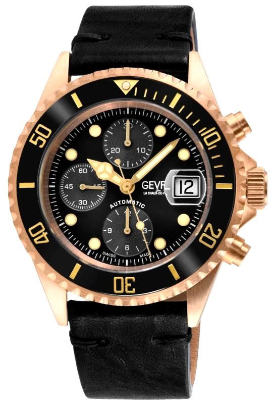 Gevril Gevril 4167 Wallstreet Unisex Ρολόι Μαύρο