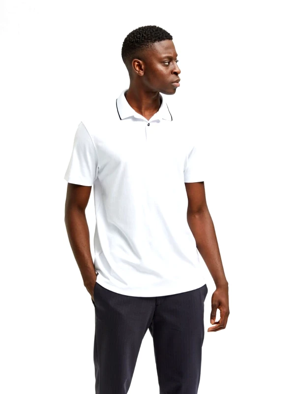 Selected Selected Coolmax® Ανδρική Polo Μπλούζα 16082844 Λευκό