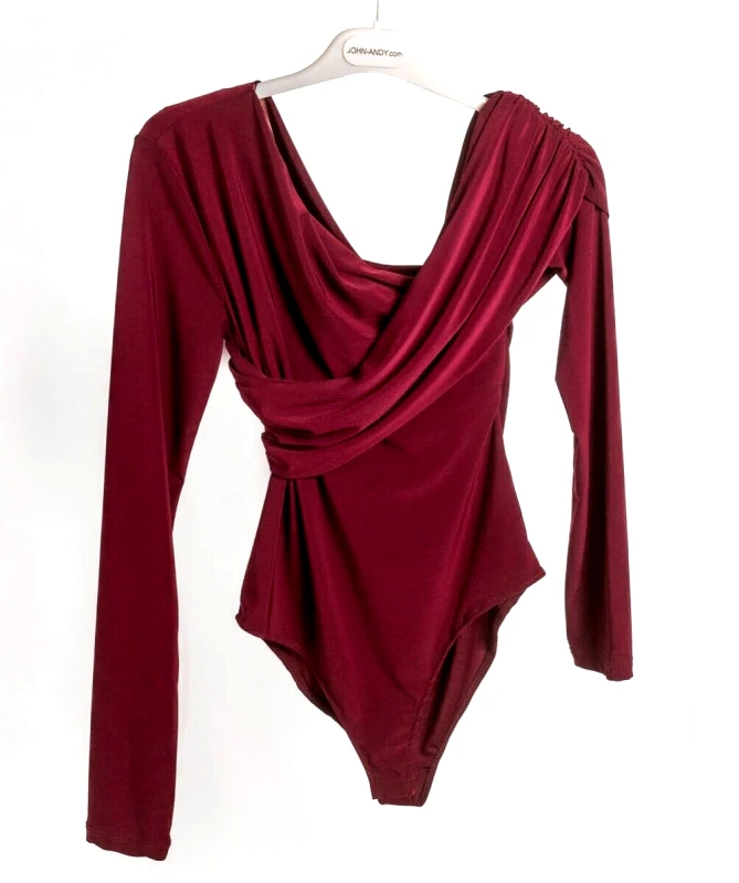 Vicolo Vicolo Γυναικείo Κορμάκι TS0241 Μπορντώ