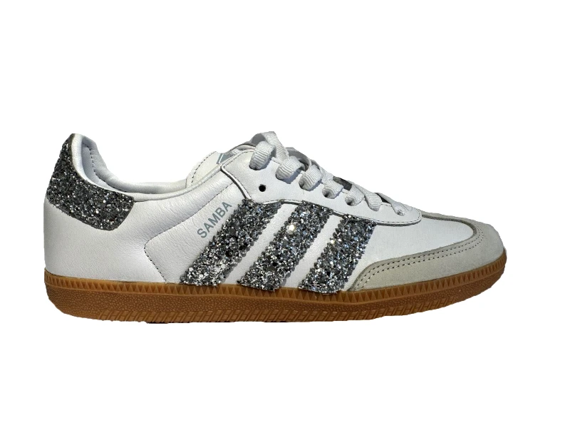 Adidas Adidas Samba Seddys Glitter Silver Sneakers Ασημί