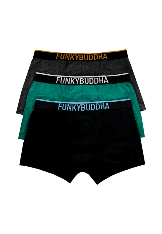 Funky Buddha Funky Buddha Ανδρικά 3-Pack Εσώρουχα FBM011-085-10 Μαύρο