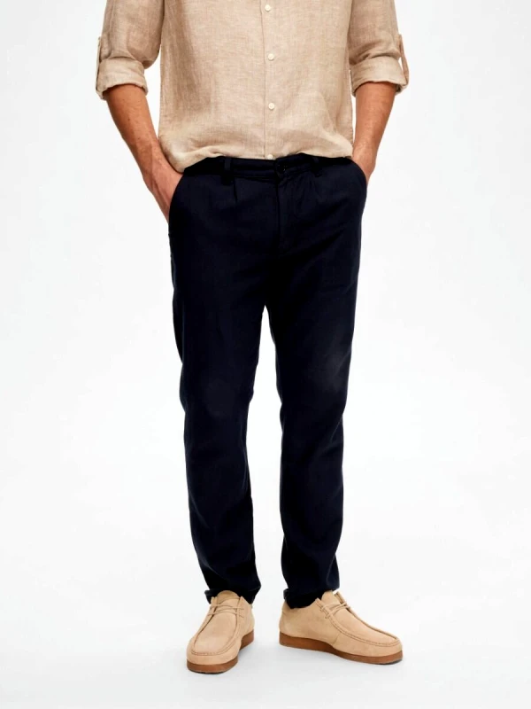Selected Selected Blue Ανδρικό Slim Fit Παντελόνι 16088234 Σκούρο Μπλέ