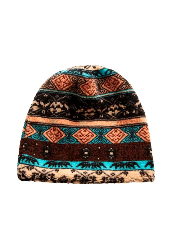 Funky Buddha Funky Buddha Ανδρικός σκούφος με vintage σχέδιο FBM012-019-10 Καφέ