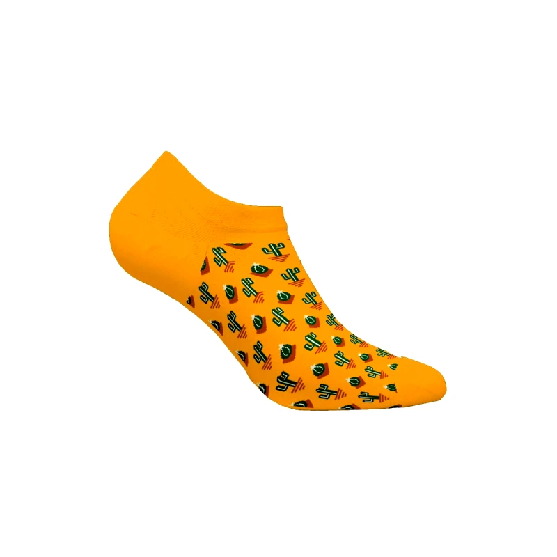 Walk Walk Bamboo Ανδρικές κοντές κάλτσες "Cactus" W325-5-33 Κίτρινο