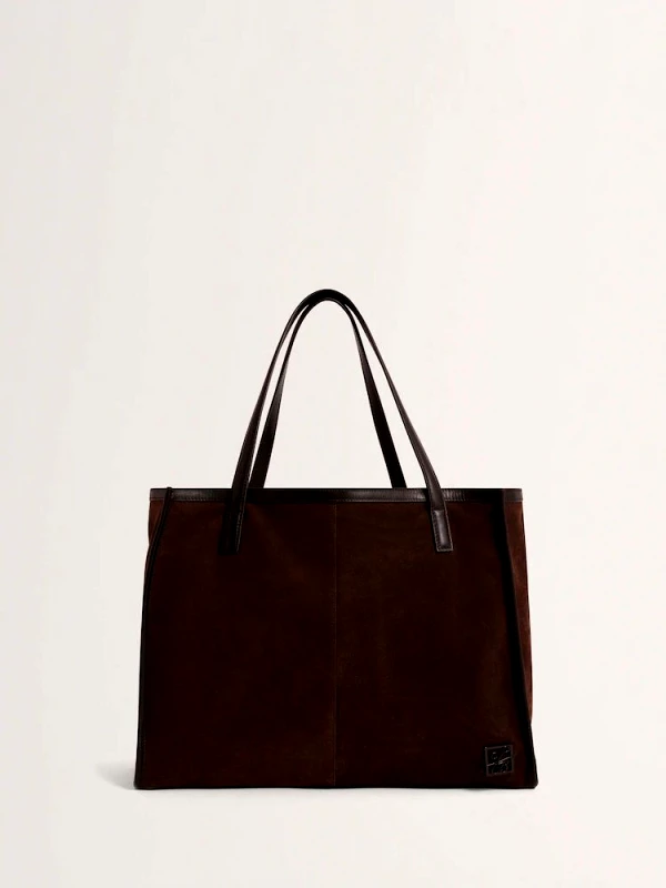 Ted Baker Ted Baker ANNIEYY Script Detail Large Suede Tote 281734 Καφέ