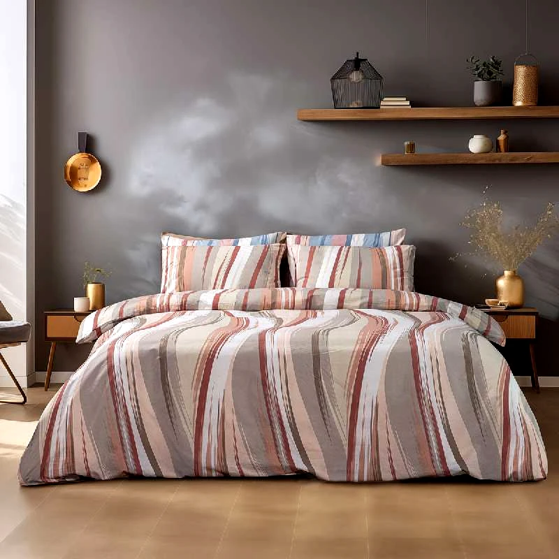 Beauty-Home ΣΕΤ ΣΕΝΤΟΝΙΑ KING SIZE LILY ART 12086 270X260 ΜΠΕΖ,ΚΕΡΑΜΙΔΙ BEAUTY HOME