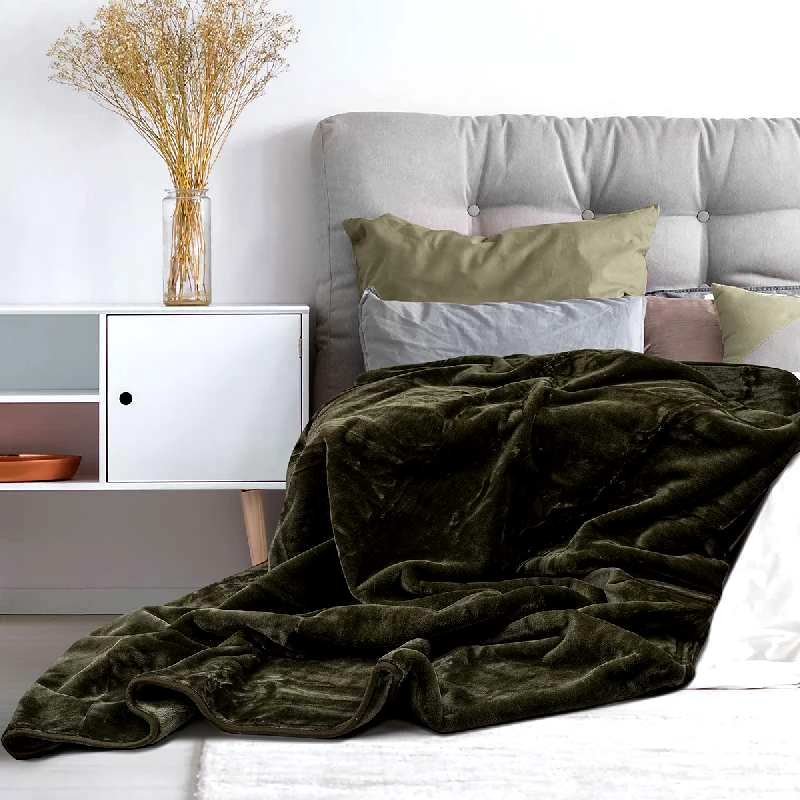 Beauty-Home ΚΟΥΒΕΡΤΑ ΜΟΝΟΧΡΩΜΗ ΜΟΝΗ BERNESE ART 10500 ΣΕ 8 ΑΠΟΧΡΩΣΕΙΣ 160X220 GREEN