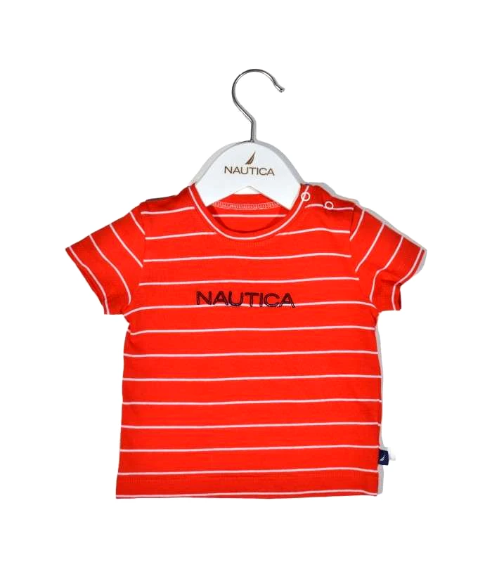 Omega Home NAUTICA DES.16 T-SHIRT JERSEY ORGANIC ΚΟΚΚΙΝΟ ΡΙΓΕ 98CM 3 ΕΤΩΝ OMEGA HOME