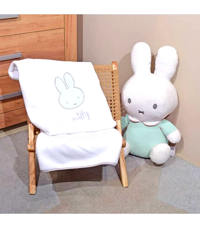 Omega Home MIFFY DES.53 ΚΟΥΒΕΡΤΑ FLEECE 80X100 ΜΕ ΜΕΝΤΑ ΚΕΝΤΗΜΑ BABY OLIVER