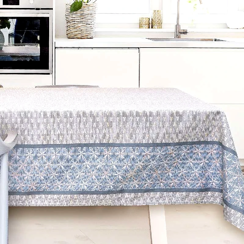 Beauty-Home ΤΡΑΠΕΖΟΜΑΝΤΗΛΟ MINT ART 8487 ΕΜΠΡΙΜΕ 140X140 BEAUTY HOME