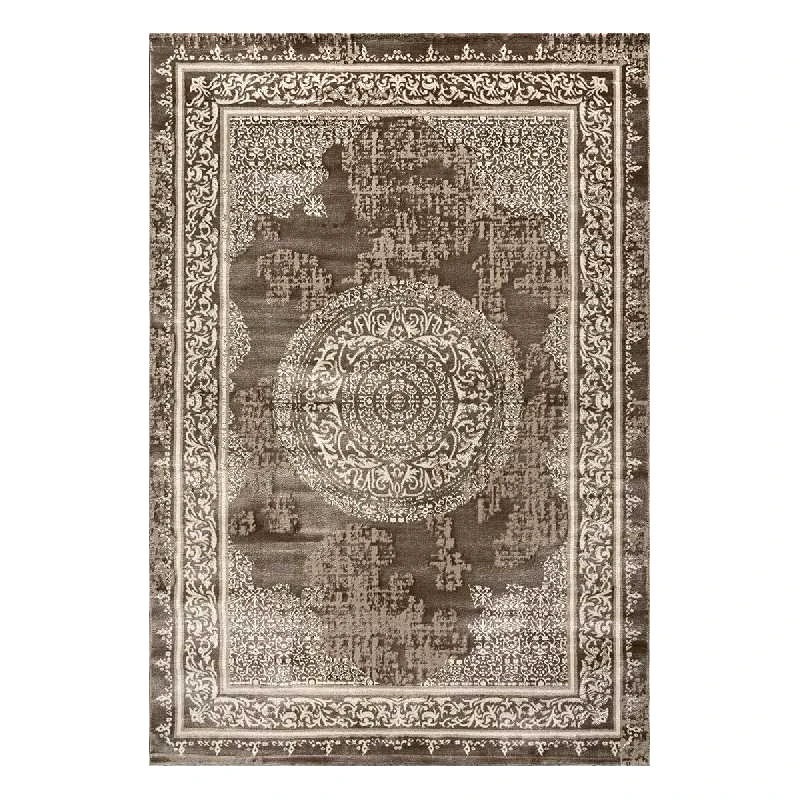Beauty-Home ΧΑΛΙ PRESTIGE ART 9319 BEIGE BROWN - ΜΠΕΖ ΚΑΦΕ 133X190 BEAUTY HOME