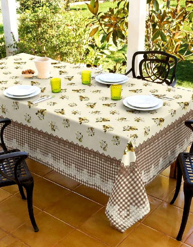 Beauty-Home ΤΡΑΠΕΖΟΜΑΝΤΗΛΟ FLORAL ART 8078 160X260 ΕΜΠΡΙΜΕ BEAUTY HOME