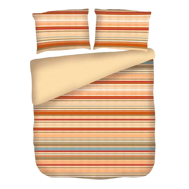 HomeLine ΚΟΥΒΕΡΤΙΝΑ ΝΕΧΤ 3192 100% COTTON ΡΕΡΚΑΛΕ 220X240CM ΠΟΡΤΟΚΑΛΙ 3 ΤΕΜ - HOMELINE