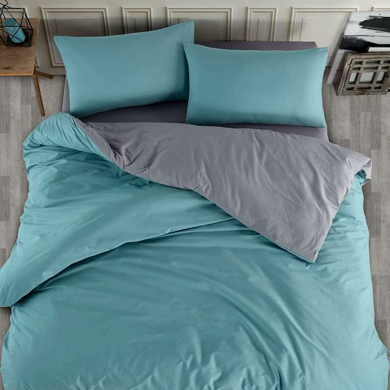 HomeLine ΣΕΤ ΣΕΝΤΟΝΙ 100% COTTON 240X260CM ΤΥΡΚΟΥΑΖ 4 ΤΕΜ - ΝΕΧΤ HOMELINE