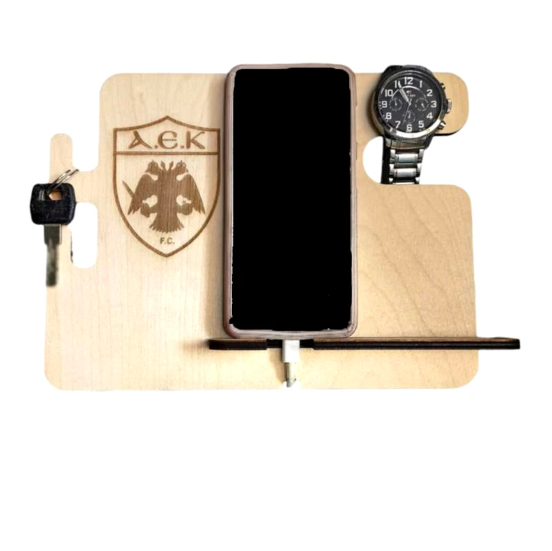 ΞΥΛΙΝΟΣ ΟΡΓΑΝΩΤΗΣ ΓΡΑΦΕΙΟΥ AEK 26.9X20CM – PALAMAIKI φωτογραφία