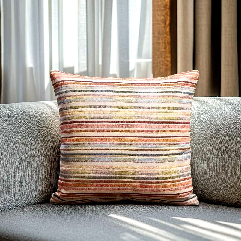Beauty-Home ΜΑΞΙΛΑΡΟΘΗΚΗ ΣΤΟΦΑ ΙΝΔΙΚΕΣ ΓΡΑΜΜΕΣ 40X40CM - BEAUTY HOME