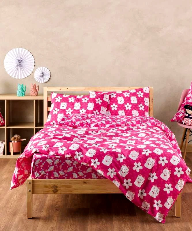 Kentia ΠΑΙΔΙΚΗ ΠΑΠΛΩΜΑΤΟΘΗΚΗ MANEKI ΜΟΝΗ ΣΕΤ 2 ΤΕΜ 165X245CM - KENTIA