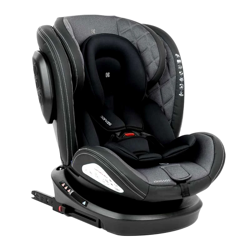 KikkaBoo ΚΑΘΙΣΜΑ ΑΥΤΟΚΙΝΗΤΟΥ ISOFIX 0-36KG STARK 360° DARK GREY - KIKKA BOO