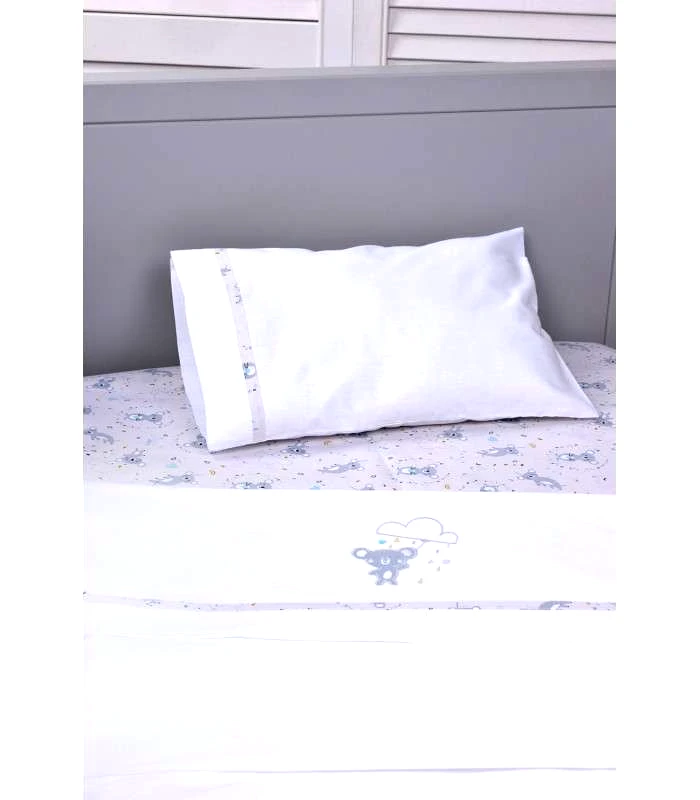 Omega Home ΣΕΤ ΣΕΝΤΟΝΙΑ ΚΟΥΝΙΑΣ OLIVER BABY DES.170 ΜΕ ΚΕΝΤΗΜΑ 110X160CM - OMEGA HOME