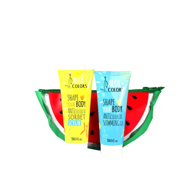 Aloe+ Colors Aloe+ Colors - Shape your Body Bag (Anticellulite Slimming Gel 100ml & Anticellulite Sorbet Scrub 100ml)