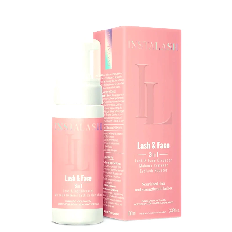 InstaLash Instalash LASH & FACE Cleansing Foam with Eyelash Conditioner (100ml)