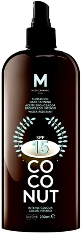 Mediterraneo Sun Mediterraneo Sun - Coconut Suntan Oil SPF15 Dark Tanning (200ml)