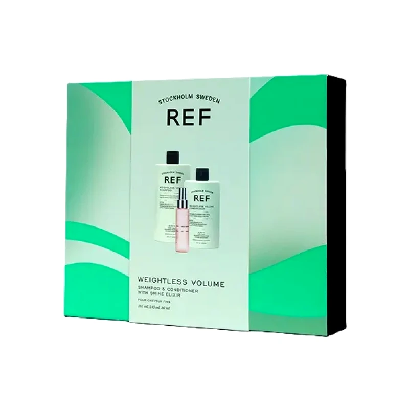 REF Ref Stockholm - Gift Box Weightless Volume (Shampoo 285ml, Conditioner 245ml, Shine Elixir 80ml)