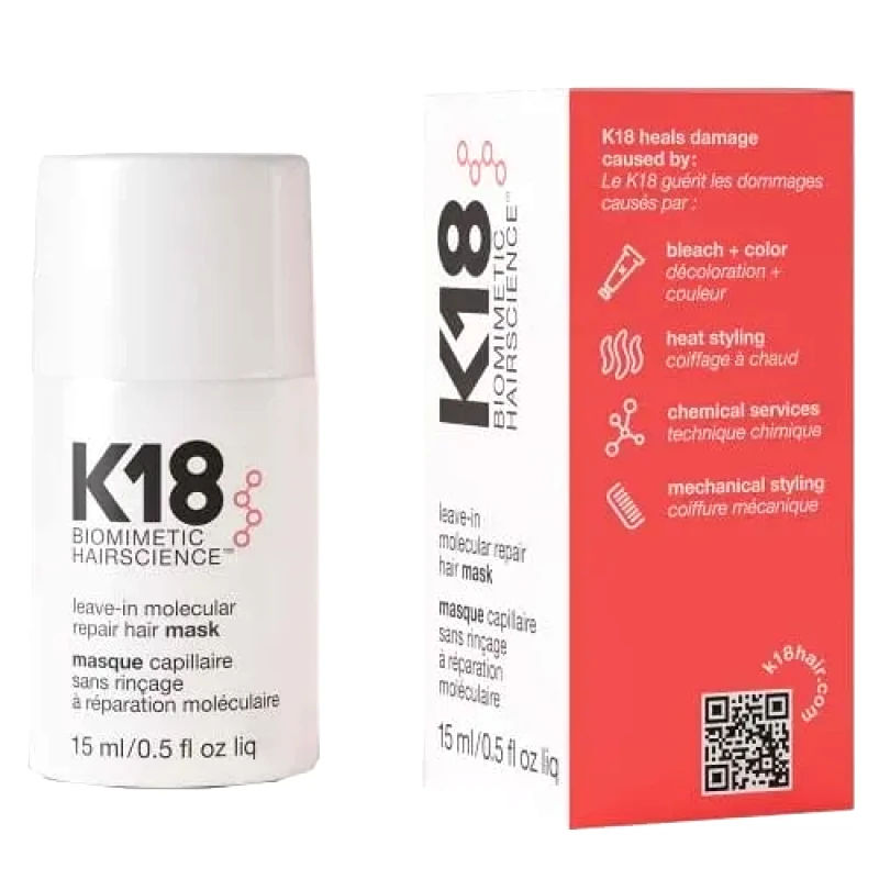 K18 K18 Leave-in Molecular Repair Hair Mask (15ml)