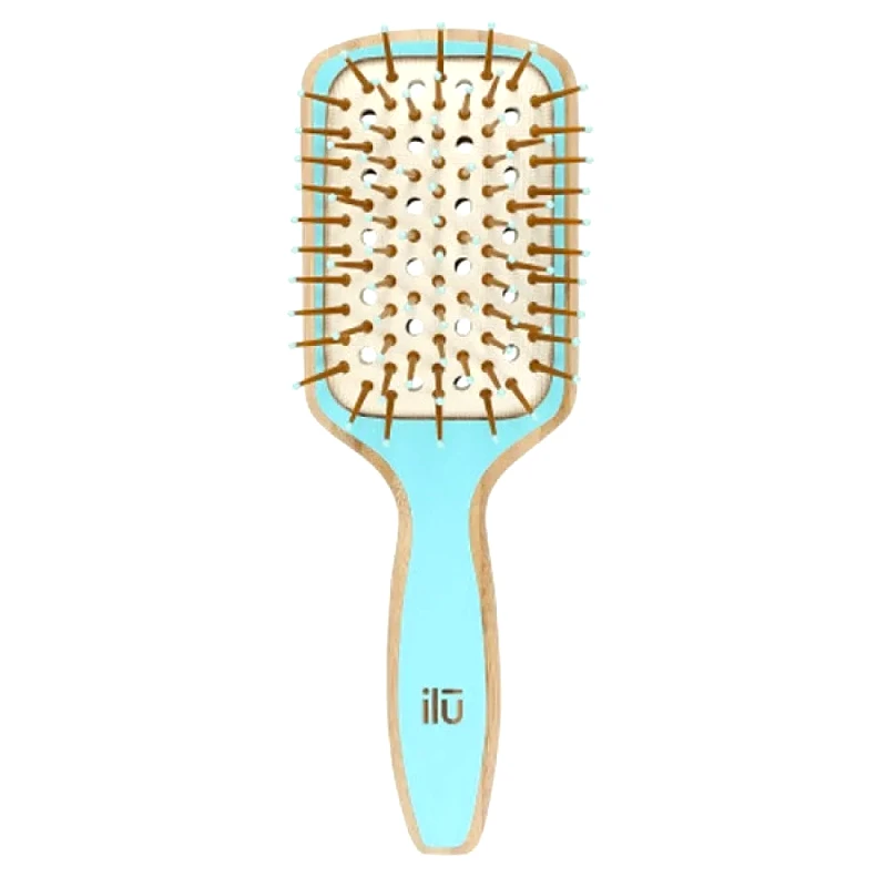 ilu Ilu Bamboo Hairbrush Mini - Ocean Breeze