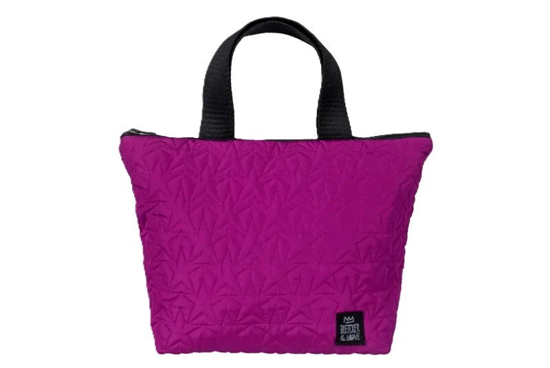 Bleecker & Love Bleecker & Love Stars Burgundy Tote Bag (35cm x 15cm x 25cm)