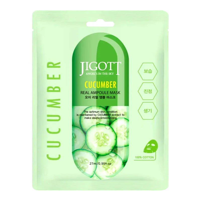 Jigott Jigott Angel's In The Sky Cucumber Real Ampoule Mask (27ml)