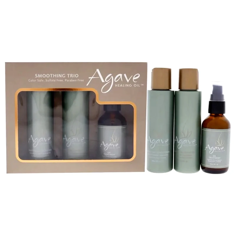 Agave Agave Healing Oil - Take Home Smoothing Trio (Shampoo 89ml, Conditioner 89ml, Treatment 59ml)