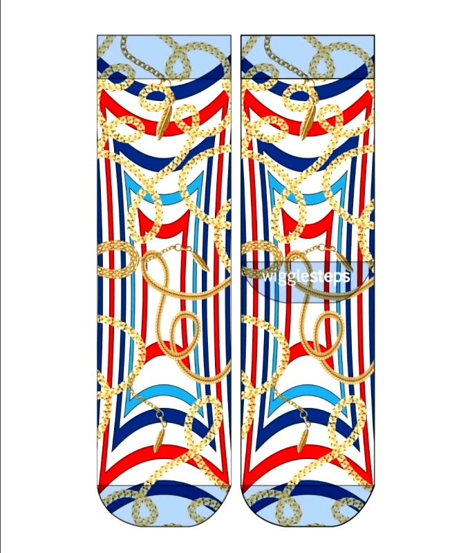 WiggleSteps Wigglesteps - Sailor's Rope Lady Sock