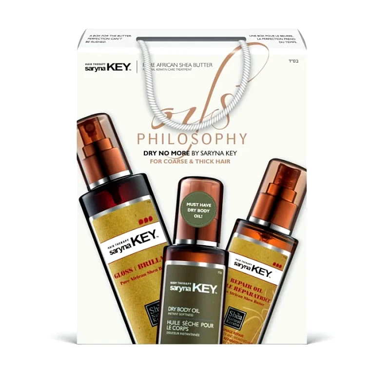 saryna KEY Saryna KEY Oils Philosophy - Dry No More For Coarse & Thick Hair (Gloss Spray 250ml, Oil 105ml & Dry Body Oil 110ml)