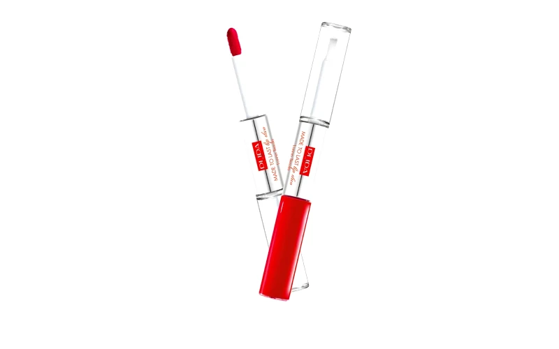 Pupa Milano Pupa Made To Last Lip Duo - 006 Fire Red (Liquid Lip Color 4ml & Gloss Topcoat 4ml)