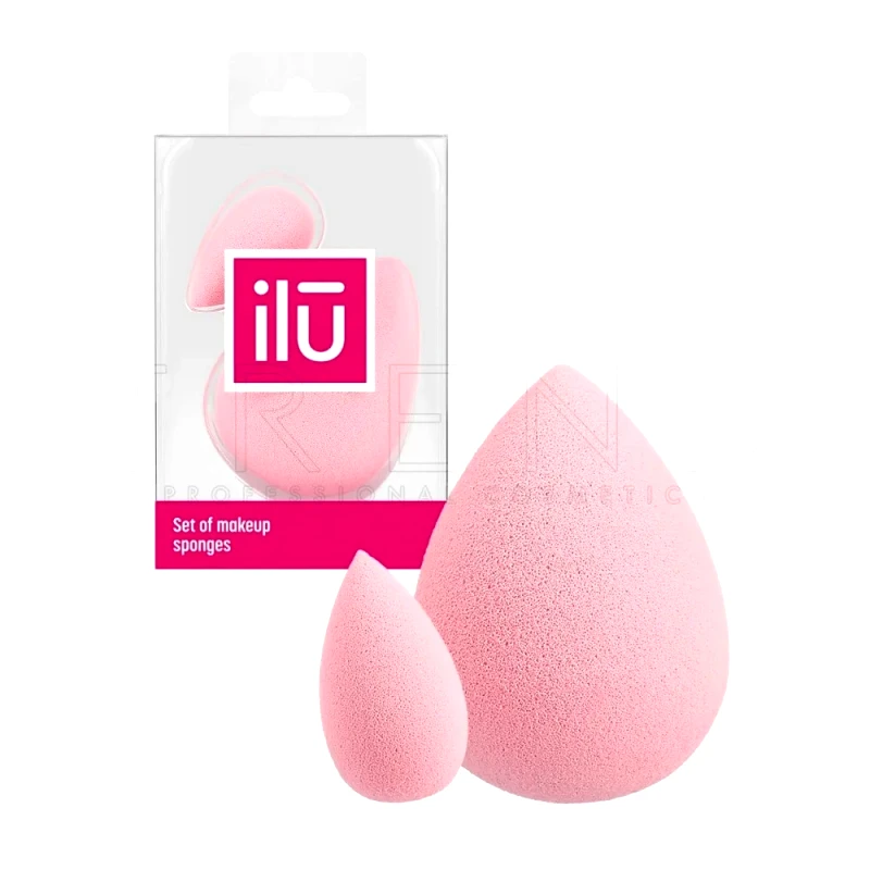 ilu Ilu Set Of Makeup Sponges - Pink