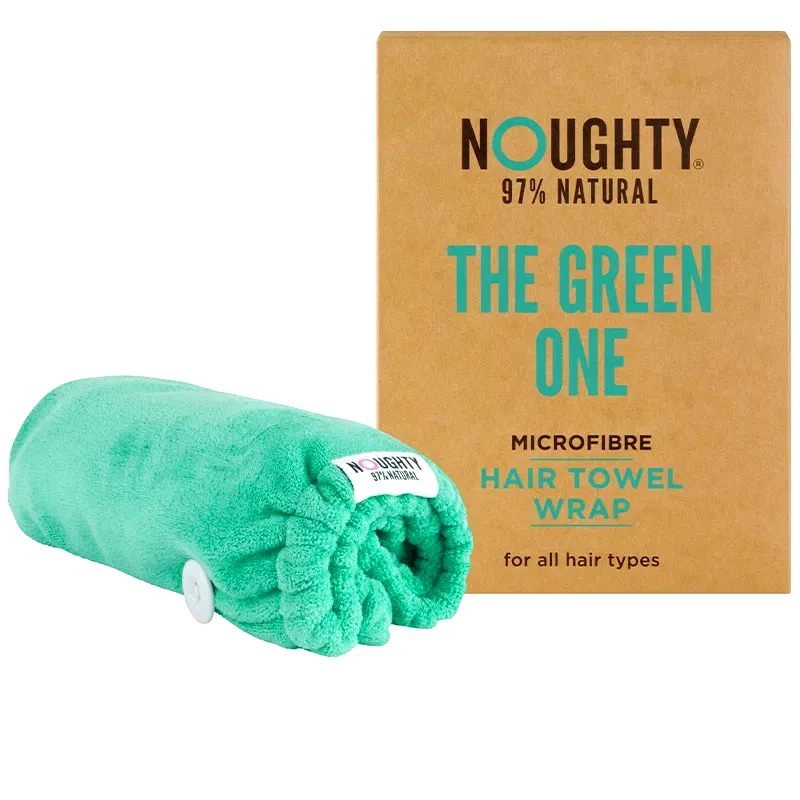Noughty Noughty Microfibre Hair Towel Wrap - The Green One