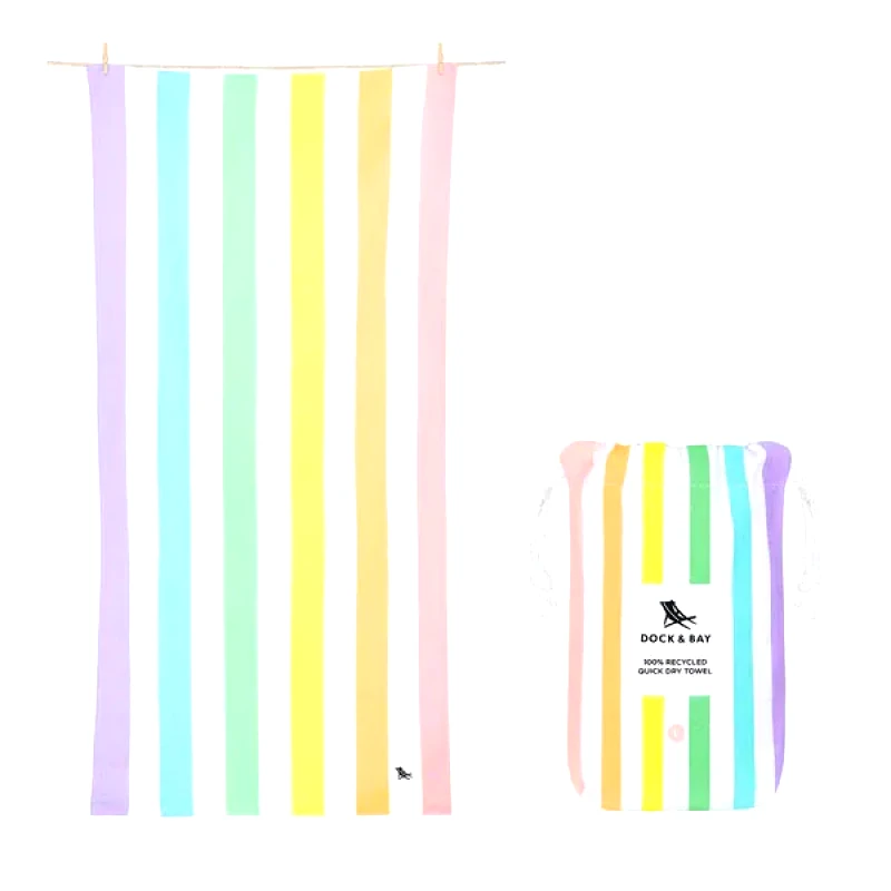 Dock & Bay Dock & Bay Πετσέτα Θαλάσσης Quickdry Summer - Unicorn Waves (160cm x 90 cm)