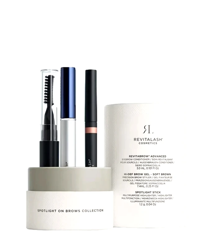 RevitaLash Cosmetics Revitalash Cosmetics Spotlight On Brows Collection (EyeBrow Conditioner 3ml, Brow Gel 7.4ml & Highlighter 1.2g)
