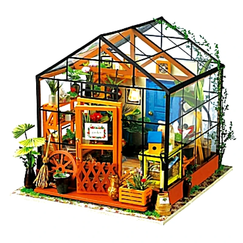 Ξύλινη DIY κατασκευή Cathy's Flower house - Robotime