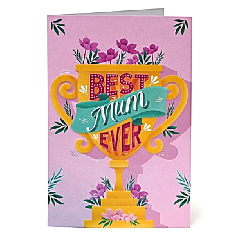 Ευχετήρια κάρτα με φάκελο Legami - Best mum ever | 17x11.5 εκ.