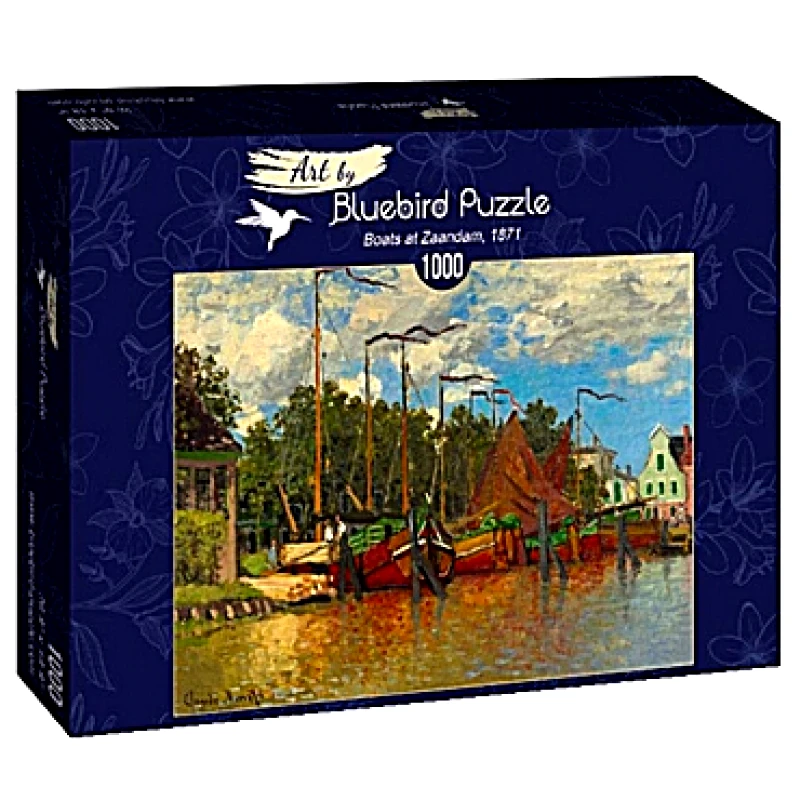 Παζλ Bluebird Claude Monet - Boats at Zaandam - 1000 τεμ.
