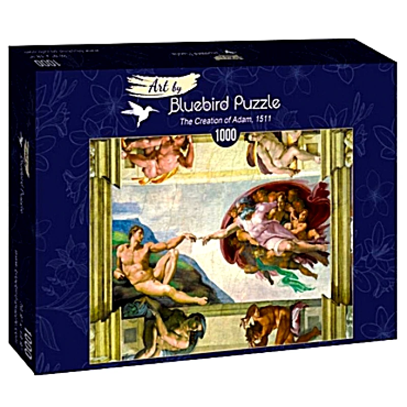 Παζλ Bluebird Michelangelo - The Creation of Adam - 1000 τεμ.