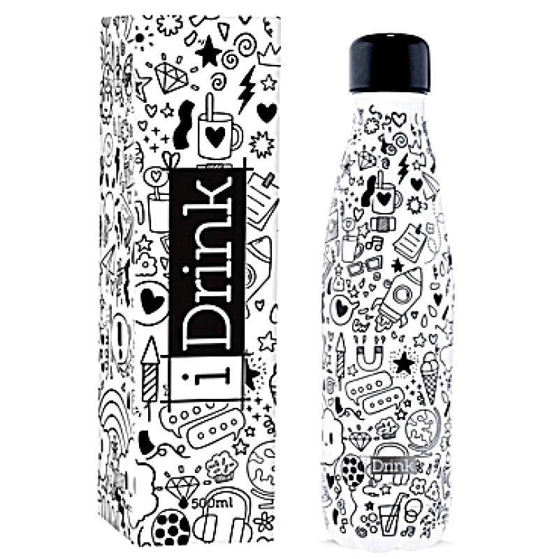 Ανοξείδωτο παγούρι θερμός i DRINK Doodles 500ml