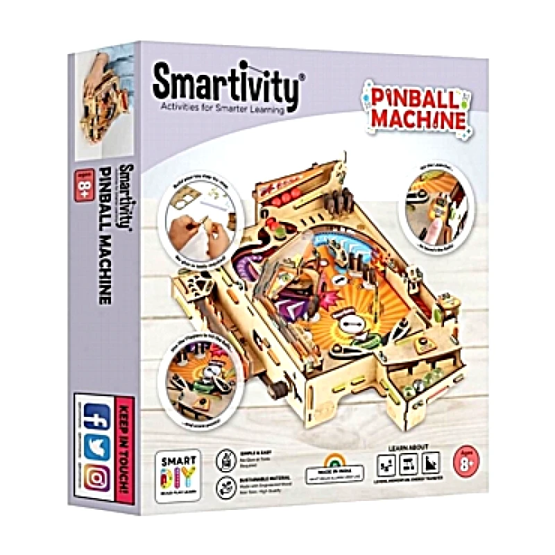 Ξύλινη DIY κατασκευή Φλιπεράκι 31 εκ. - Smartivity